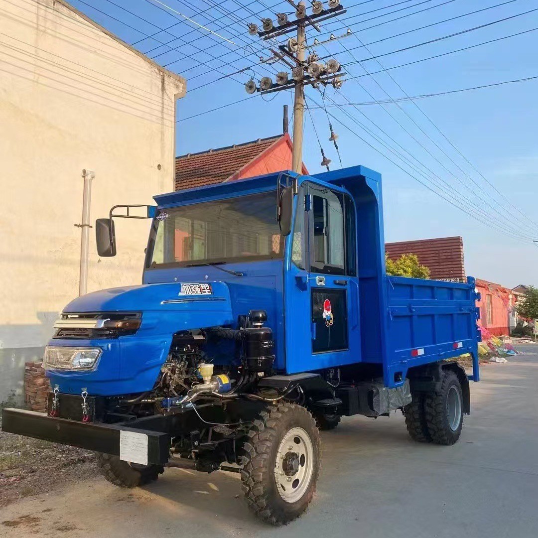 农用四不像果园搬运输拉木头柴油翻斗自卸载重王爬山虎四轮四驱车图4