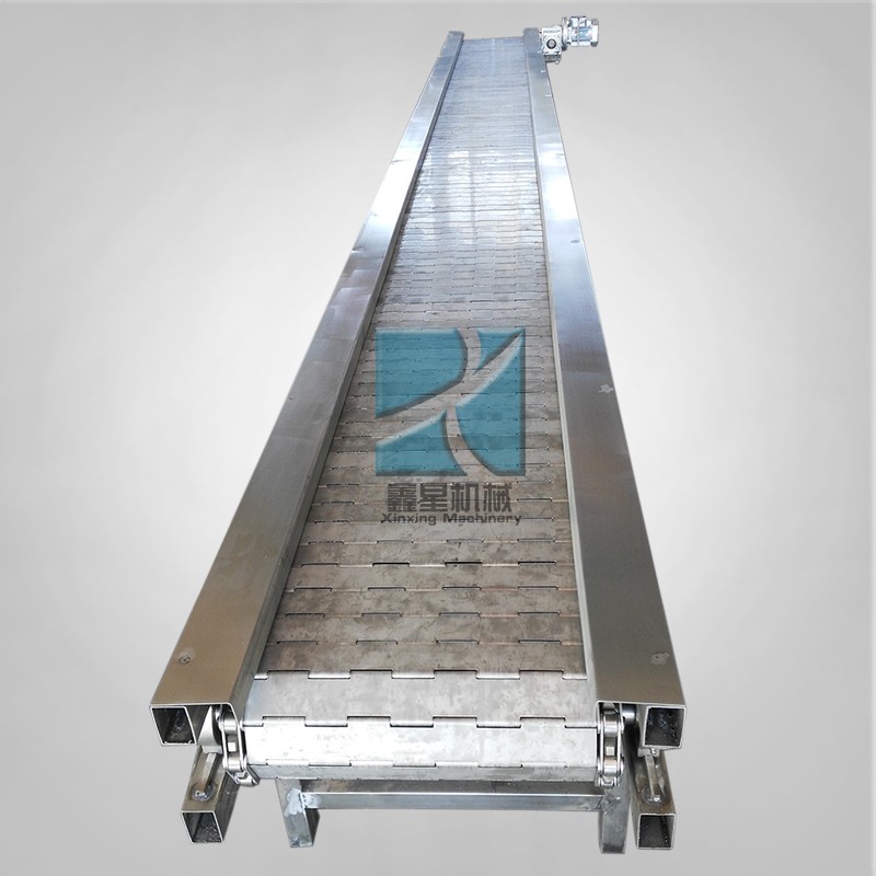 鑫星定制工业自动化板链输送设备 茶叶烘干传送不锈钢链板输送机图5