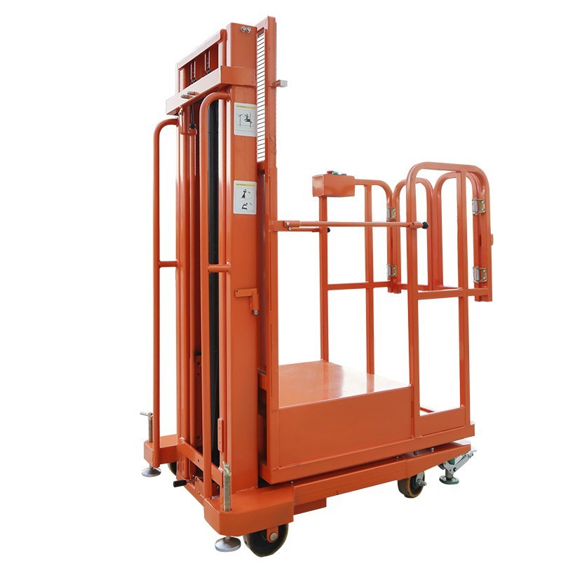 全电动高空取物机液压载人升高机器拣货半自动仓库取料车厂家批发图5