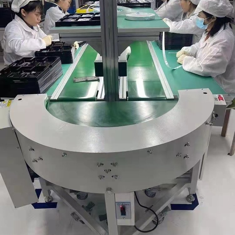 电子厂用不锈钢流水线 轻型皮带输送机生产车间用图2