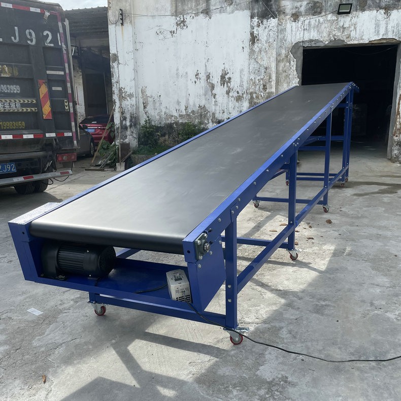 皮带输送带物流传送带装卸输送机防滑爬坡机小型升降输送带传送机图2