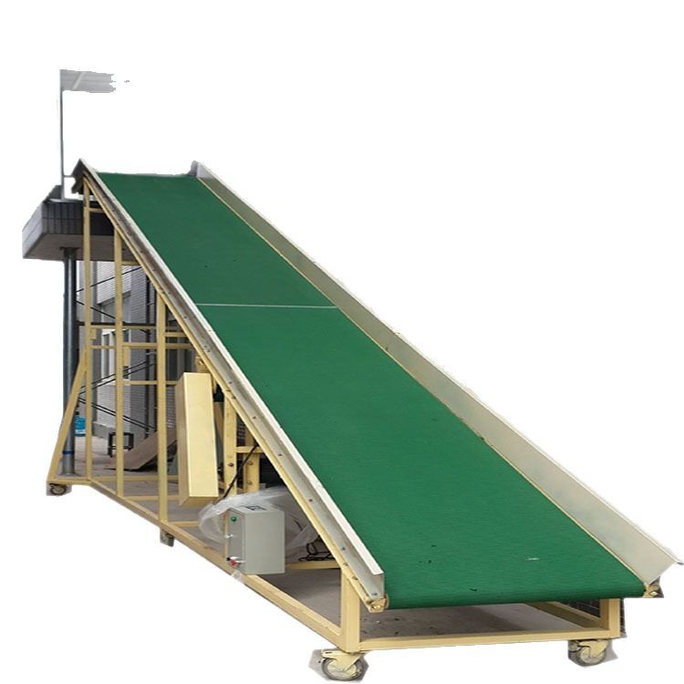 四楼下货传输带 自动传送带 楼层楼梯货物传送带 PVC防滑传送机图5