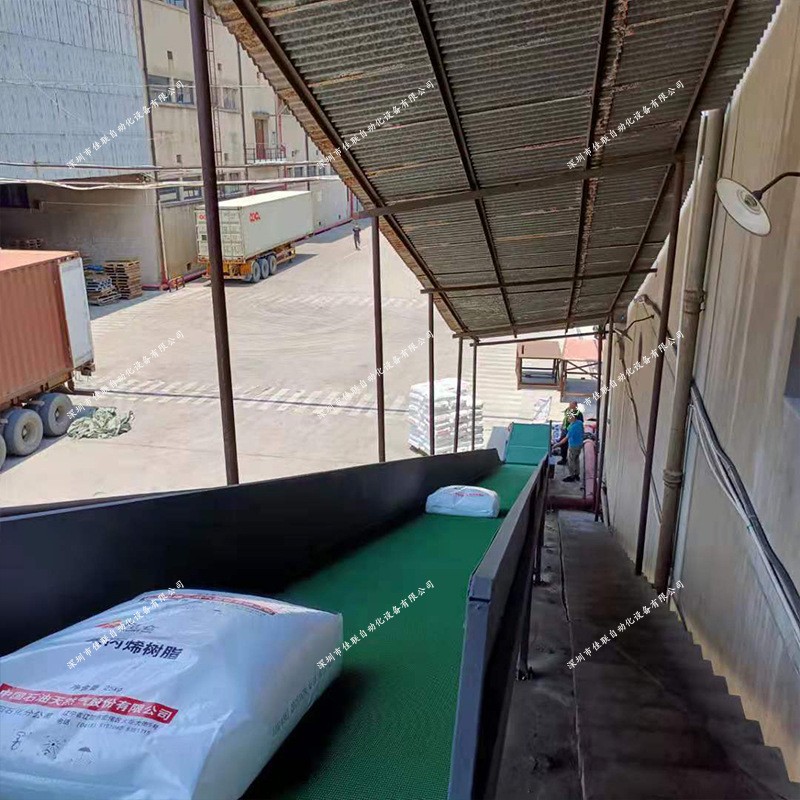 四楼下货传输带 自动传送带 楼层楼梯货物传送带 PVC防滑传送机图4