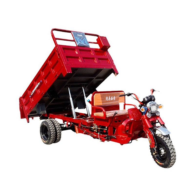 三轮燃油摩自卸托车家用货运农用车汽油摩托翻斗车图3