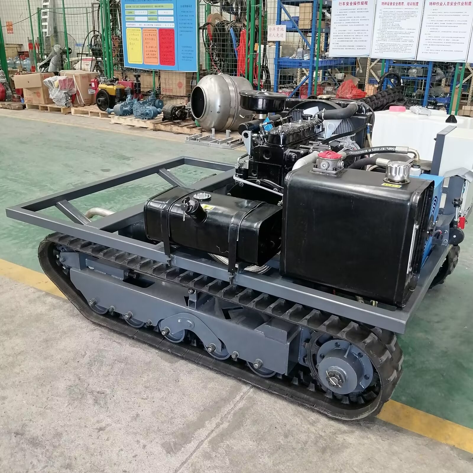 无线遥控履带底盘 电动液压底盘总成 清淤机器人底盘 操作简单图4