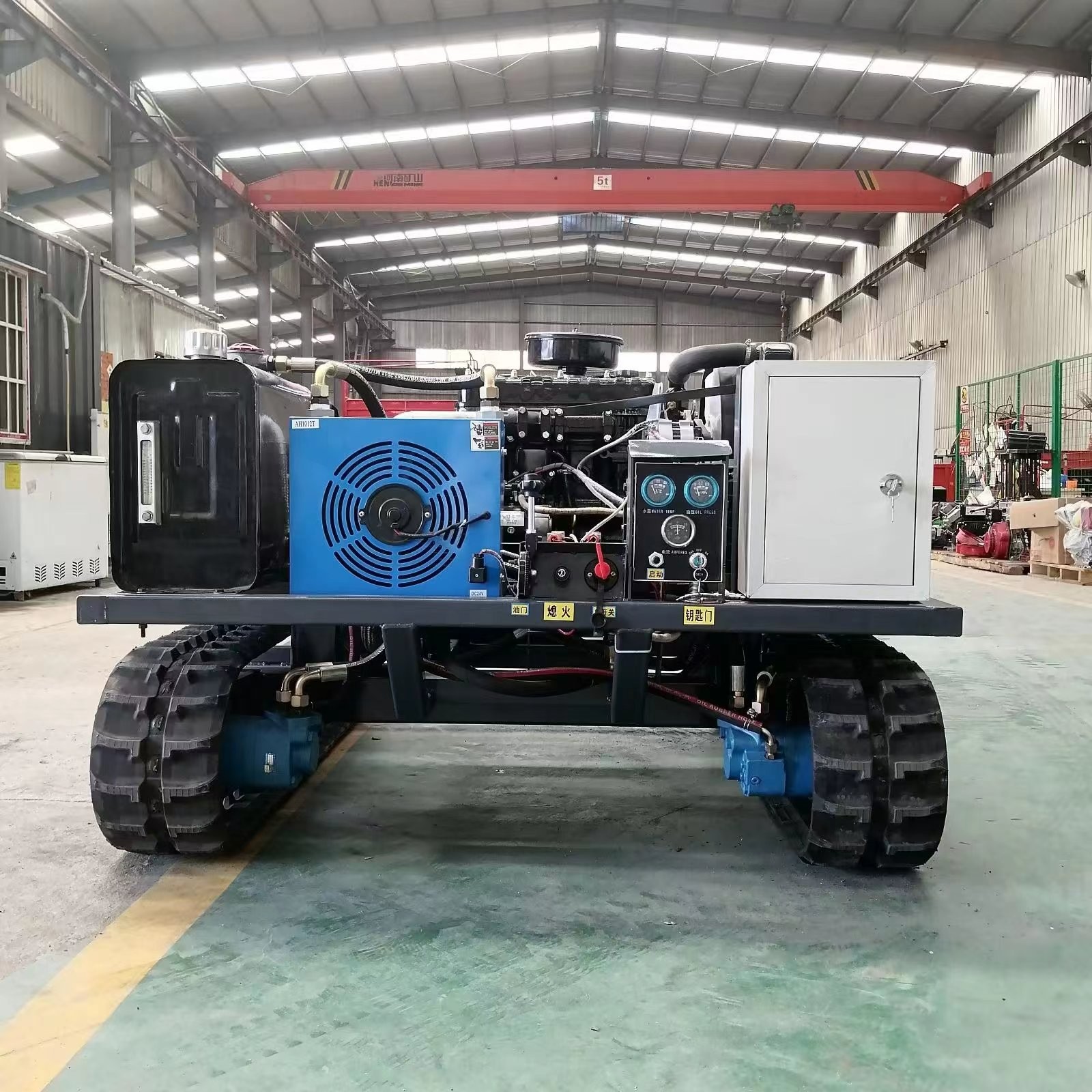 无线遥控履带底盘 电动液压底盘总成 清淤机器人底盘 操作简单图2