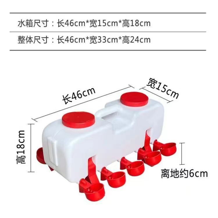 亚马逊鸡自动饮水槽鸡鸭鹅用饮水器散养鸡用自动喂水壶鸡水桶水碗图5