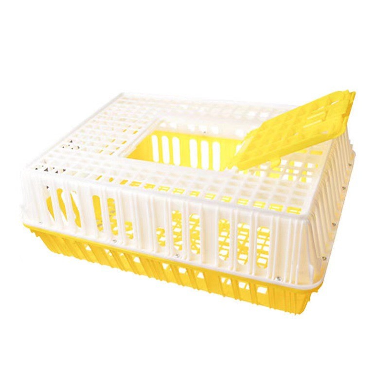养殖场鸡框运输塑料家禽周转箱筐成鸡鸭鸽字周转箱家用加厚鸡框图5