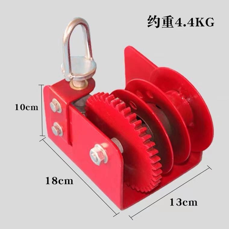 厂家批发鸡舍养殖升降绞盘大棚鸡用水线料线升降手摇绞盘吊环绞盘图4