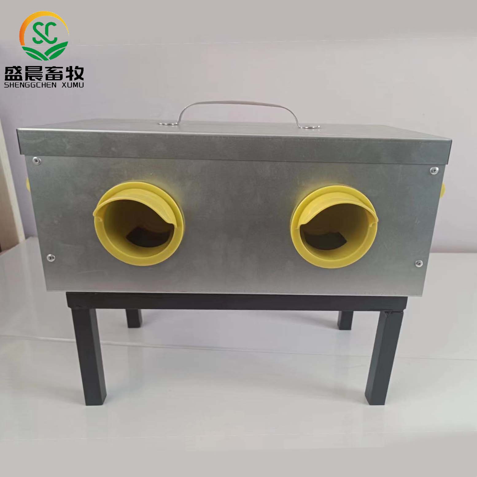 厂家不锈钢鸡用喂食器自动放粮食盒饲料机械防雨食槽家禽用饲料槽图3