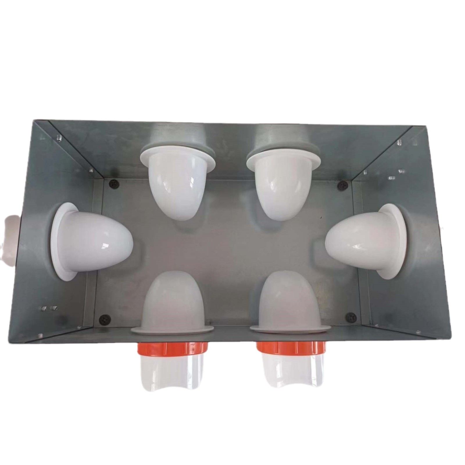 厂家不锈钢鸡用喂食器自动放粮食盒饲料机械防雨食槽家禽用饲料槽图5