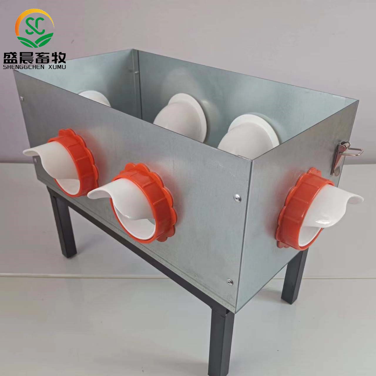 厂家不锈钢鸡用喂食器自动放粮食盒饲料机械防雨食槽家禽用饲料槽图2