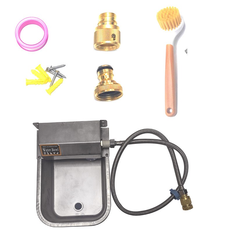 跨境不锈钢狗猫自动饮水机304狗猫饮水碗 全自动加厚兽用饮水碗图8