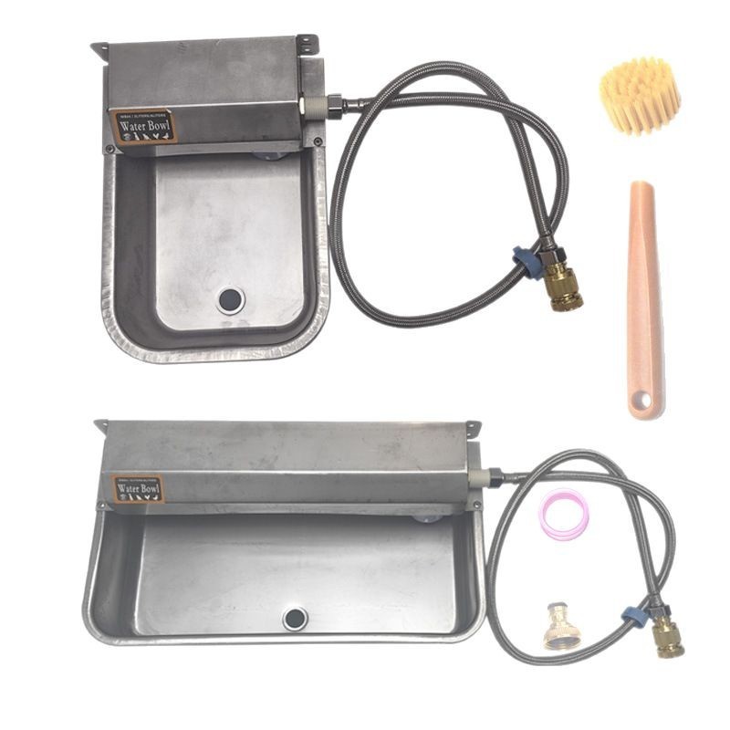 跨境不锈钢狗猫自动饮水机304狗猫饮水碗 全自动加厚兽用饮水碗图5