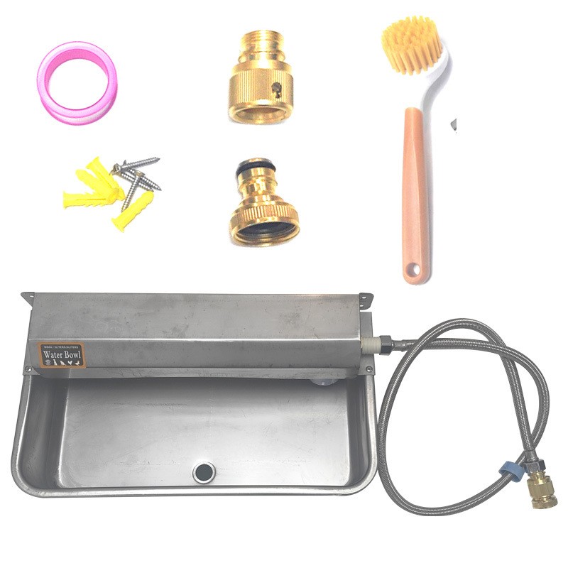 跨境不锈钢狗猫自动饮水机304狗猫饮水碗 全自动加厚兽用饮水碗图9