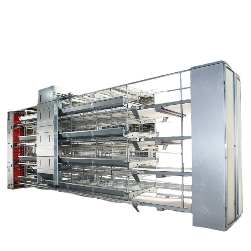 鸡笼层叠式蛋鸡笼3层/4层全自动养殖笼具热镀锌立式新型养鸡鸡笼图5
