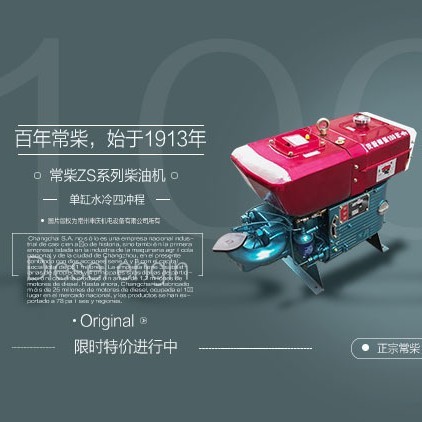 正宗常柴牌单缸柴油机ZS1115，1110，1100手启动/电启动图2