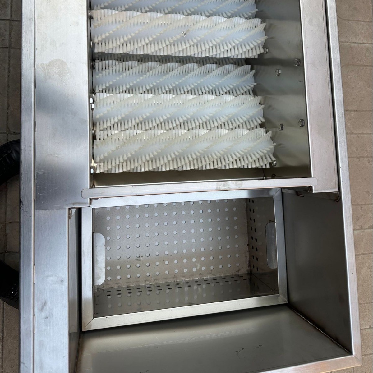 商用小龙虾清洗机新型仿手工大容量全自动毛刷物理无死角 洗虾机器图4