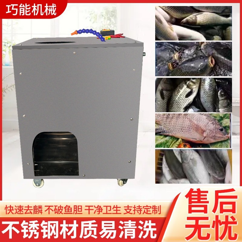 全自动商用杀鱼机除鳞机开膛开肚去鳞开背多功能杀鱼一体机图3