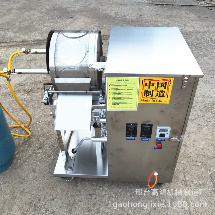 现货供应商用多功能春卷皮机全自动烤鸭饼机小型烤鸭饼皮机图2