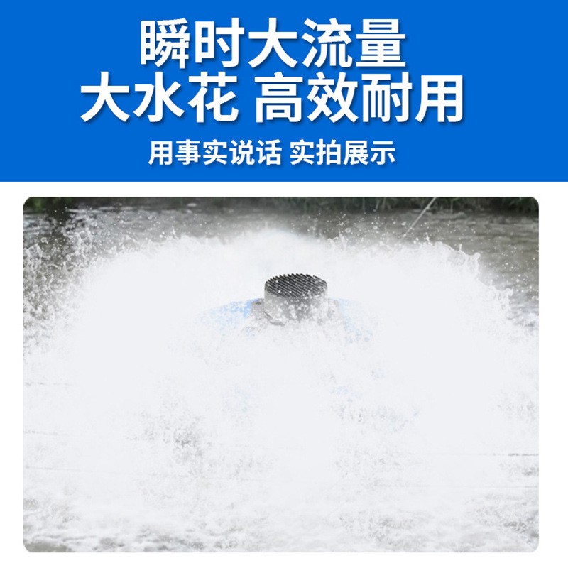 永磁变频鱼塘增氧机养殖叶轮式增氧泵大型380V池塘制氧泵节能220V图3