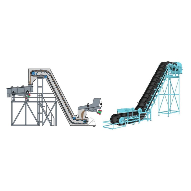 泉大机械 DJB系列 大倾角波纹挡边皮带输送机 0-90°角度输送图3