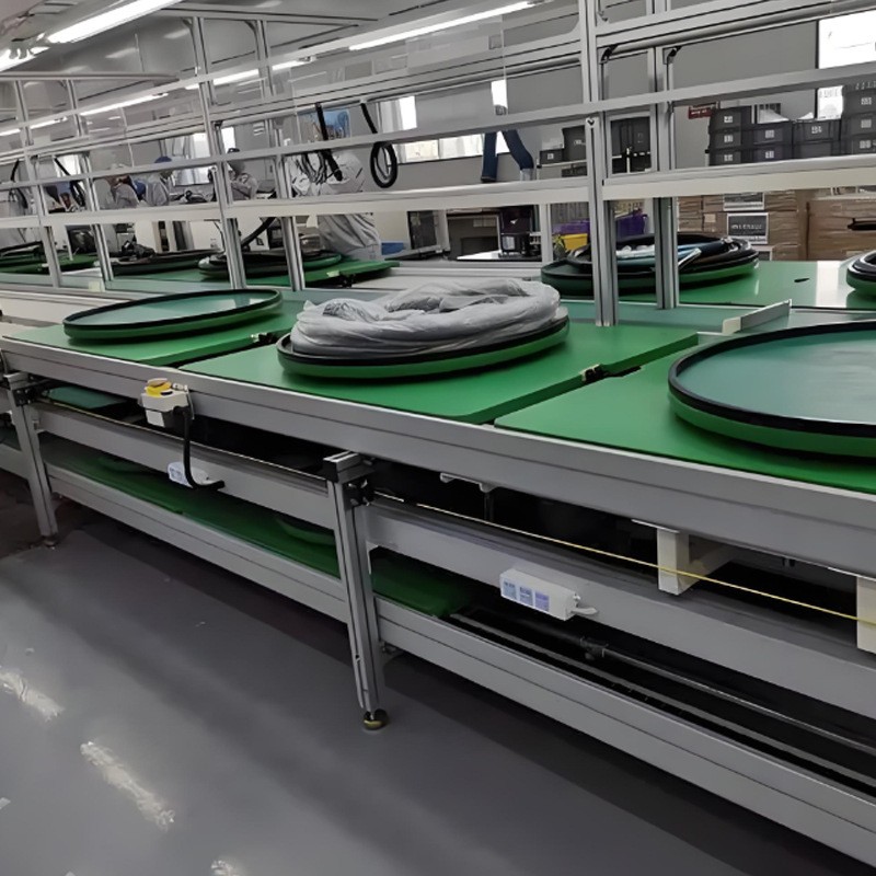 深圳循环倍速链组装线 LED路灯工矿植物灯具循环倍速链组装生产线图2