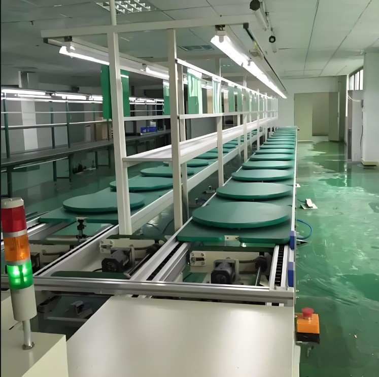 深圳循环倍速链组装线 LED路灯工矿植物灯具循环倍速链组装生产线图3