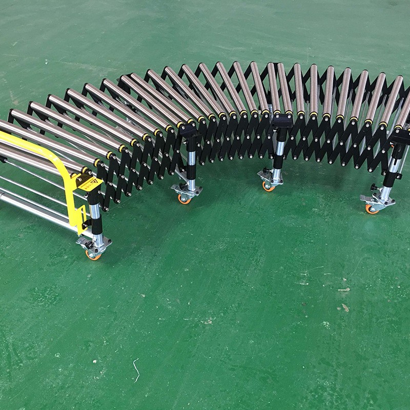 装卸货流水线传送带转弯装卸上下货神器伸缩滚筒线输送机批发图2