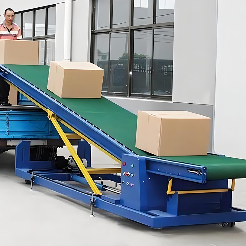 生产快递物流分拣机装卸货流水线小型爬坡机传送滚筒线厂家定制图4