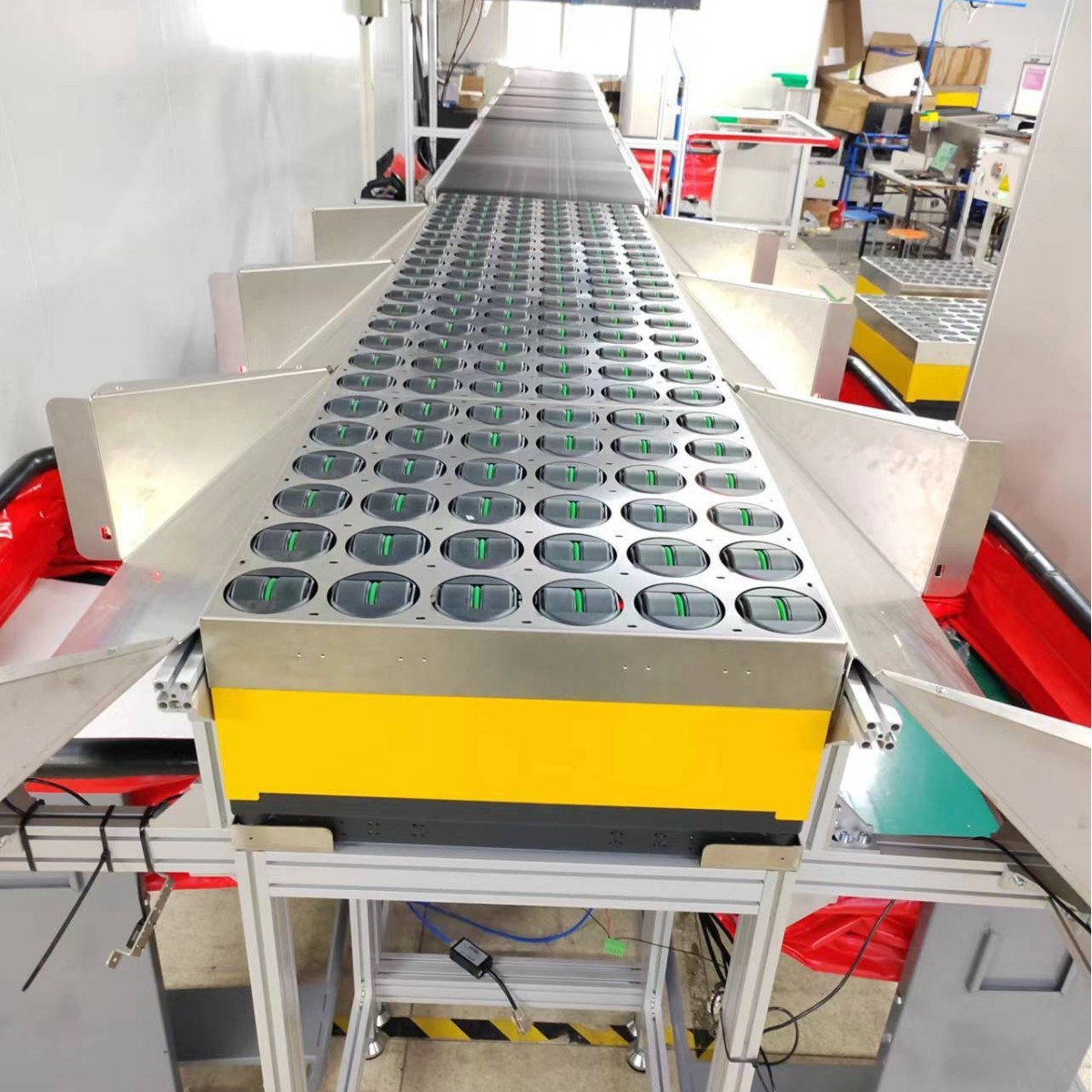 精准分拣包裹分拣输送系统物流轮式分拣机旋转分选机用于包裹分拣图4