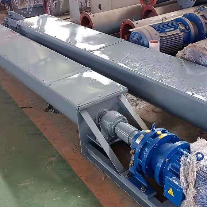 污泥无轴上料输送机 水平输送304不锈钢输送机 硅石蛟龙上料机图3