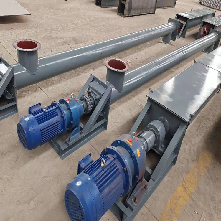 U型管型倾斜螺旋输送机水泥煤灰干粉绞龙不锈钢自动上料机图2