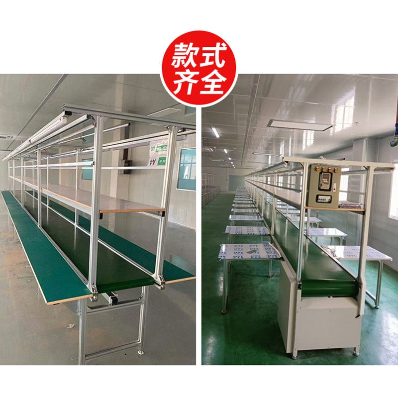 工作台流水线电子厂车间仓库分拣线生产全自动拉线防静电皮带线图2