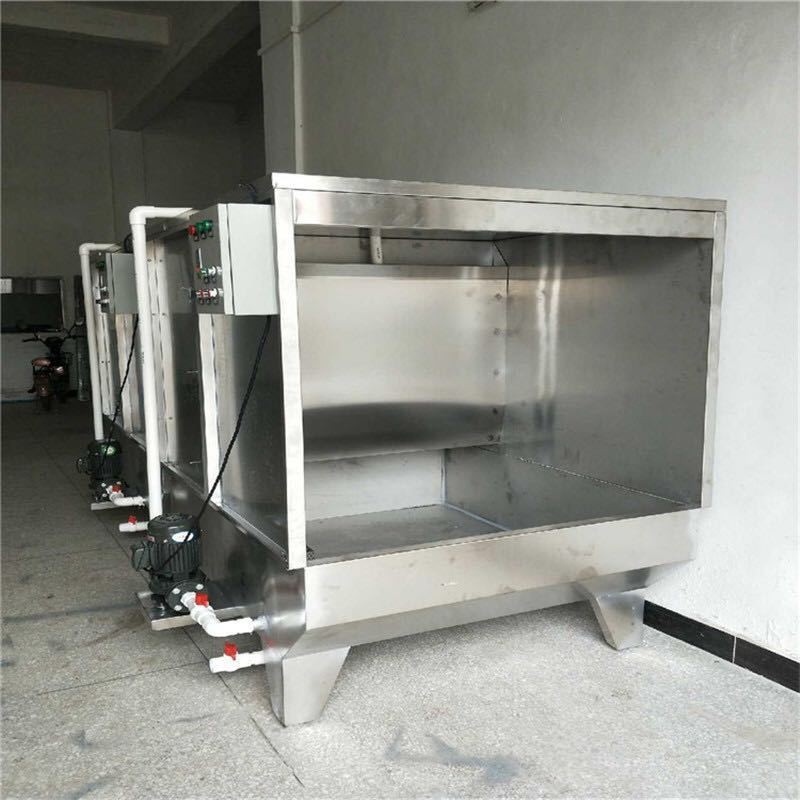 东莞水幕环保水帘柜喷漆柜 不锈钢喷油柜喷漆柜水洗台除尘打磨柜图2