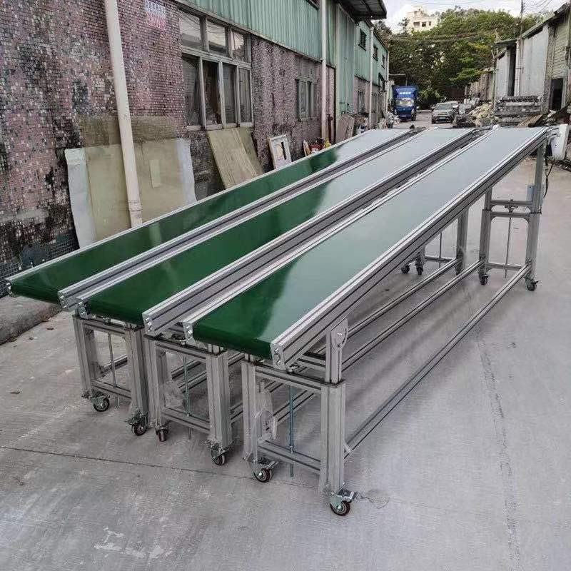 传送带小型输送机流水线物流装卸货移动式升降爬坡转弯皮带传送机图4