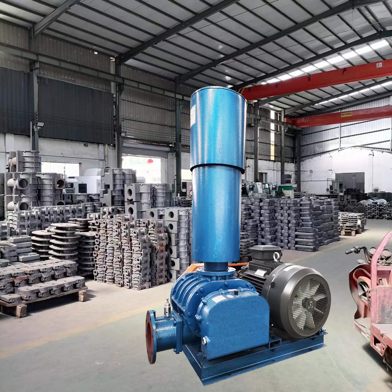 罗茨风机养殖曝气煤气沼气天然气输送铸铁材质罗茨鼓风机节能图3