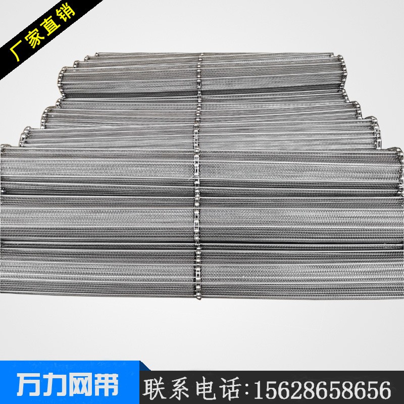 食品输送机网带网链冷冻带鱼段输送不锈钢传动带金属编织链网图2