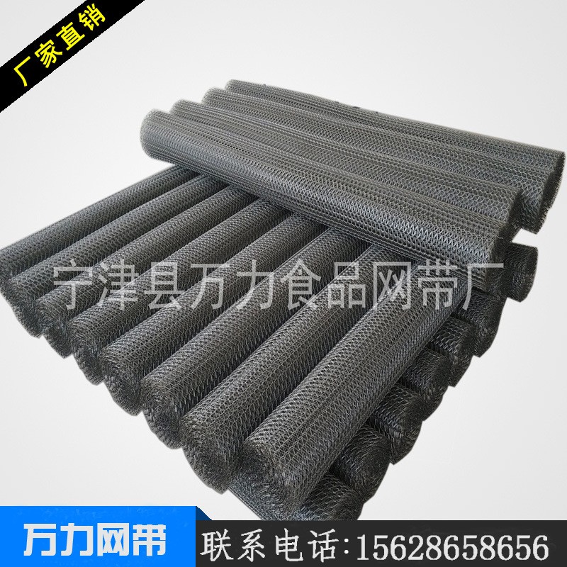 食品输送机网带网链冷冻带鱼段输送不锈钢传动带金属编织链网图3