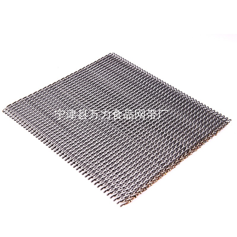 食品输送机网带网链冷冻带鱼段输送不锈钢传动带金属编织链网图4