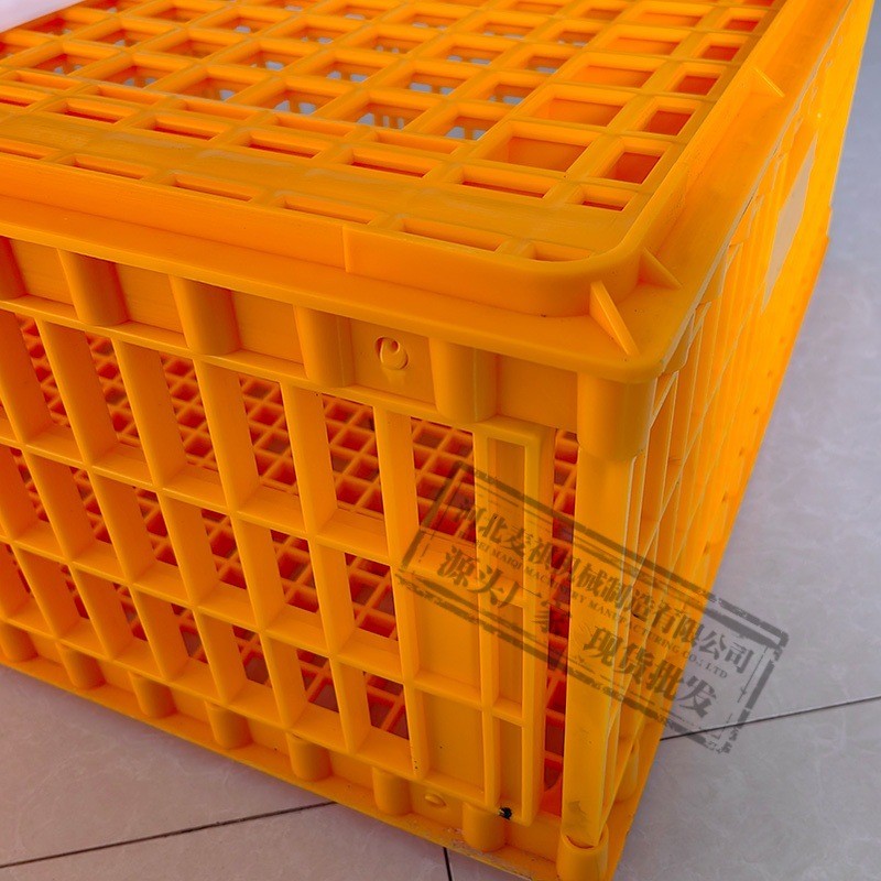 中空透气塑料家禽鸡笼 鸭鹅养殖场运输周装框 成鸡中转用螺丝组装图4