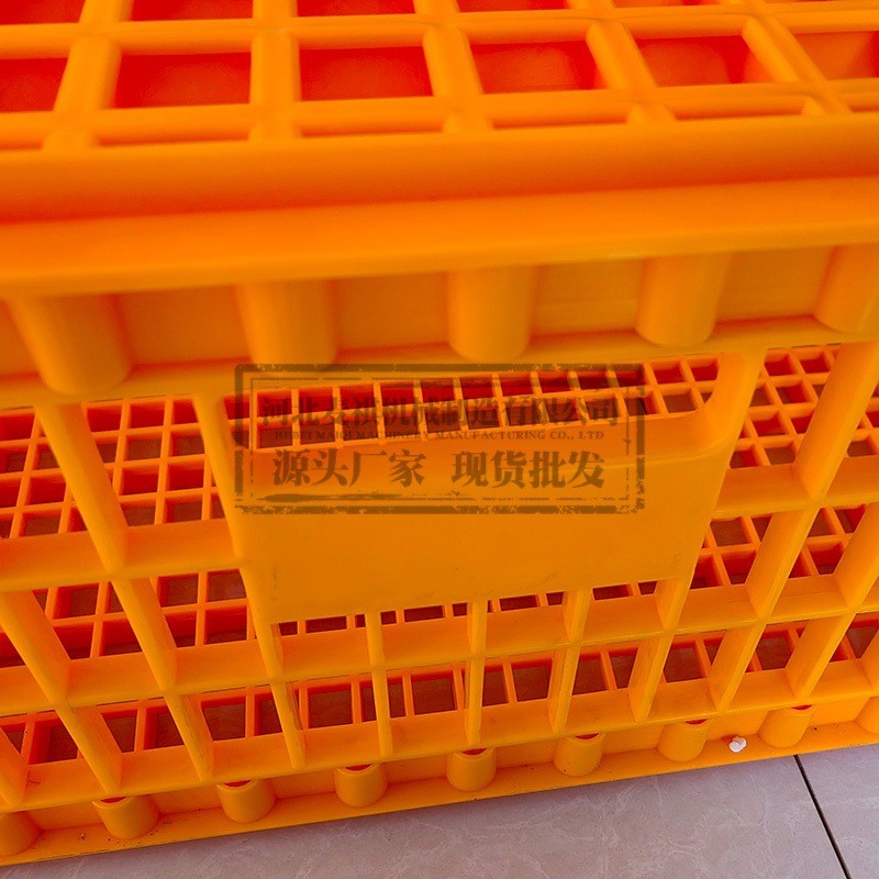 中空透气塑料家禽鸡笼 鸭鹅养殖场运输周装框 成鸡中转用螺丝组装图2