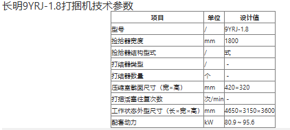 长明捡拾揉切压捆机