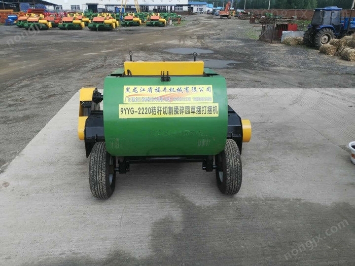 黑龙江福丰9YYG-2220秸秆切割揉碎圆草捆打捆机