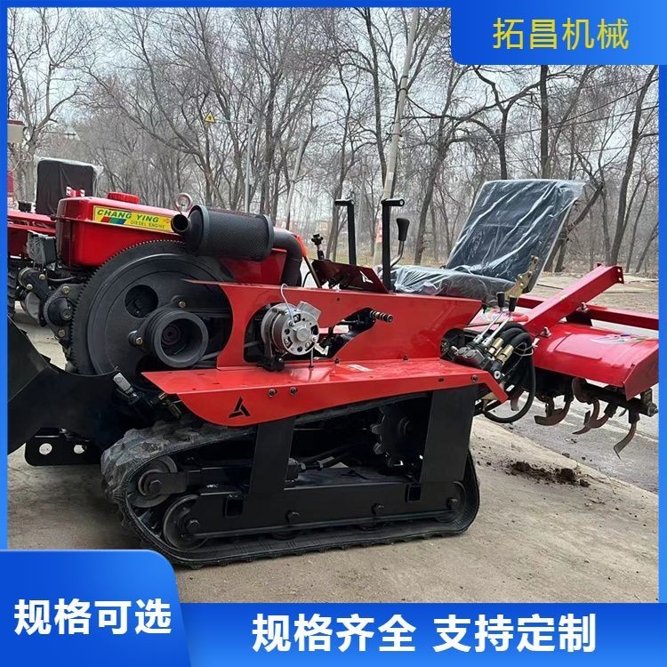耕田耕地履带微耕机 专业旋耕犁耕施肥播种 实体工厂图2