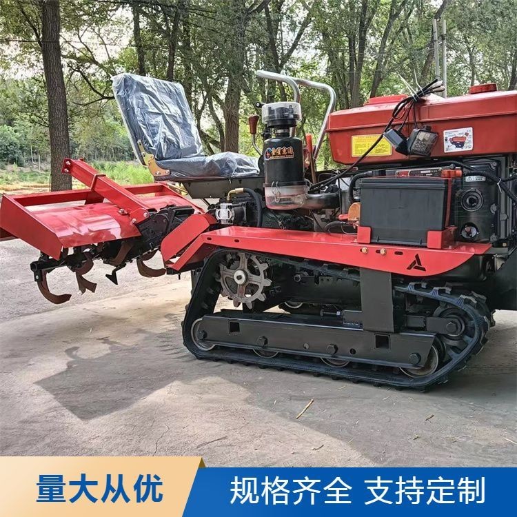耕田耕地履带微耕机 专业旋耕犁耕施肥播种 实体工厂图4