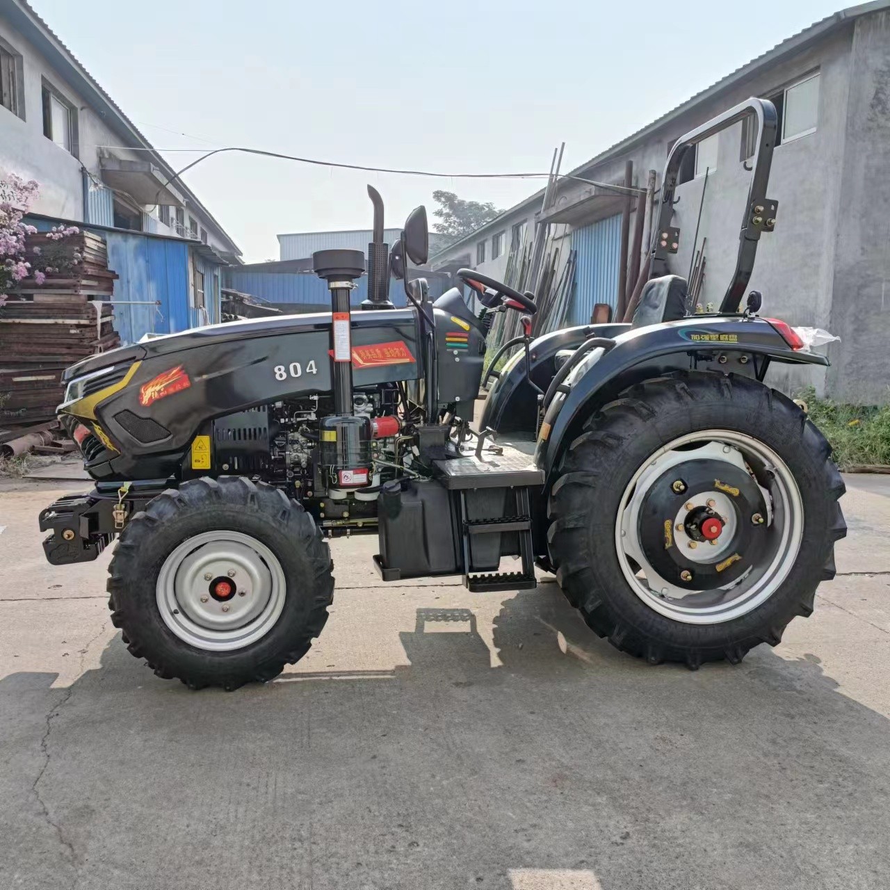 常力504四轮拖拉机配套1.6米旋耕犁地机矮架大棚王804四驱耕地机图2