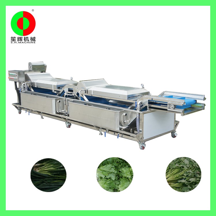 商用单缸筐式果蔬清洗机食堂预制菜加工设备洗水果设备气泡洗菜机图4