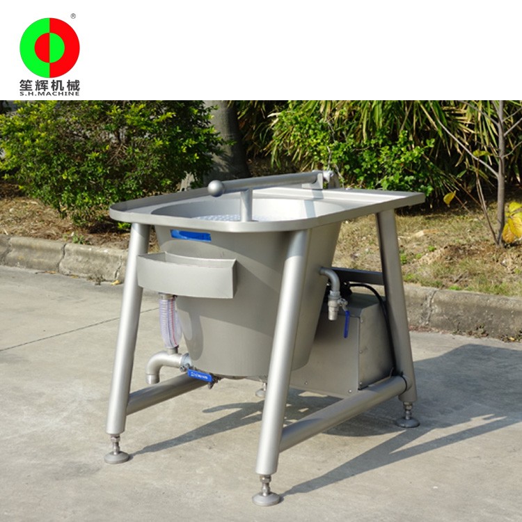 商用单缸筐式果蔬清洗机食堂预制菜加工设备洗水果设备气泡洗菜机图2