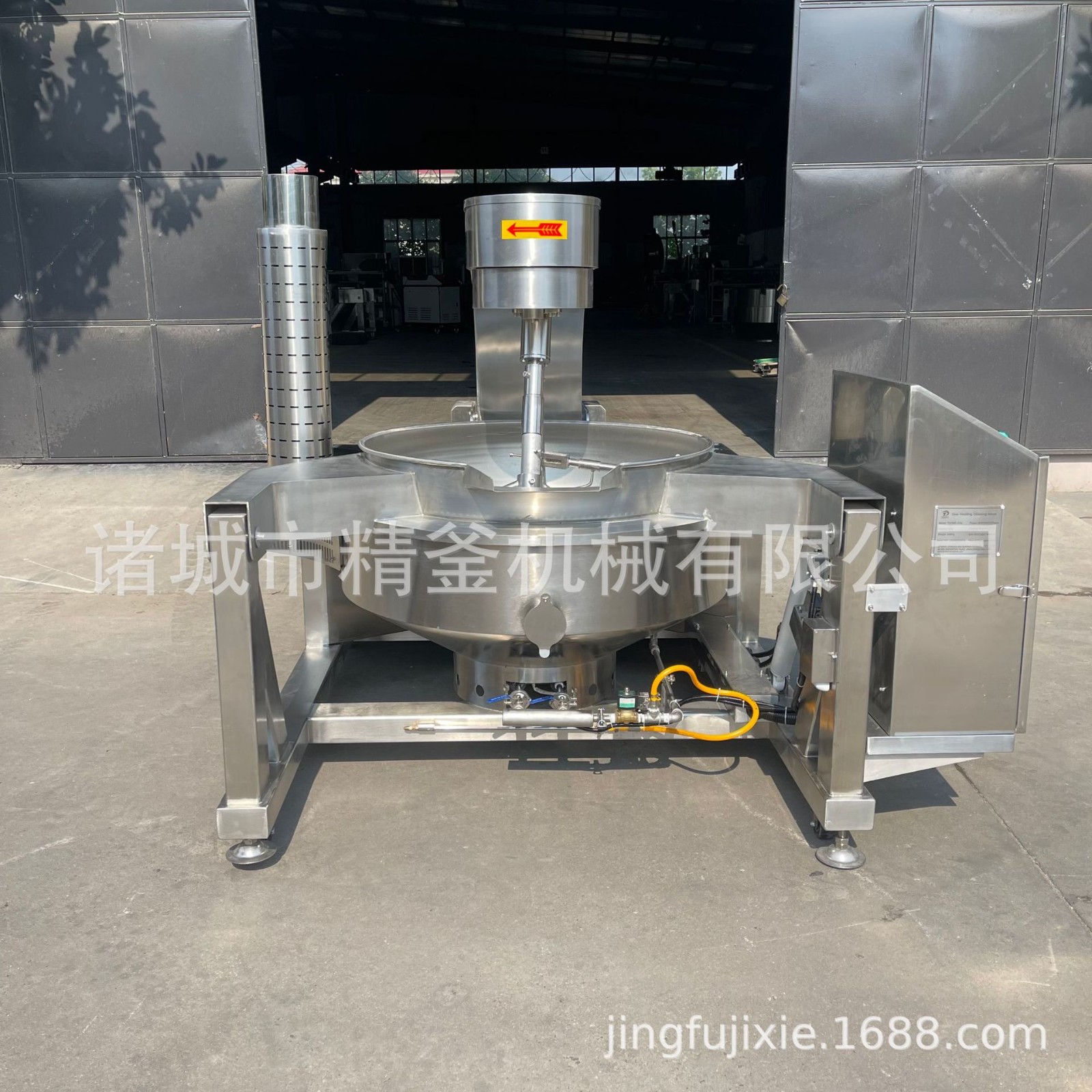 燃气加热行星酱料搅拌炒锅 全自动燃气火锅料炒锅 精釜图2